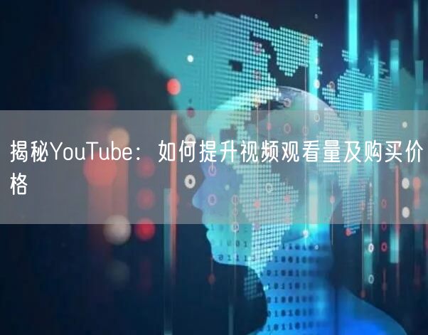 揭秘YouTube：如何提升视频观看量及购买价格