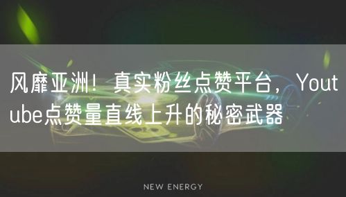 风靡亚洲！真实粉丝点赞平台，Youtube点赞量直线上升的秘密武器