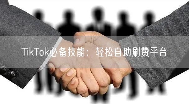 TikTok必备技能：轻松自助刷赞平台