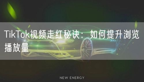 TikTok视频走红秘诀：如何提升浏览播放量