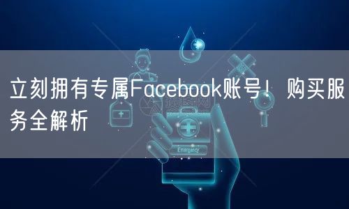 立刻拥有专属Facebook账号！购买服务全解析