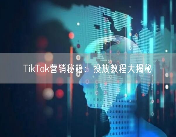TikTok营销秘籍：投放教程大揭秘
