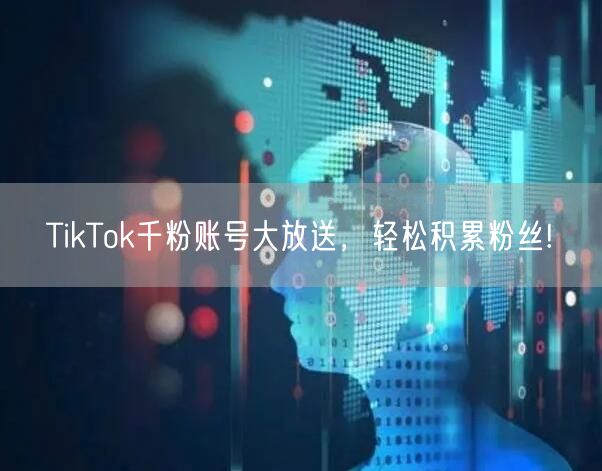 TikTok千粉账号大放送,轻松积累粉丝!