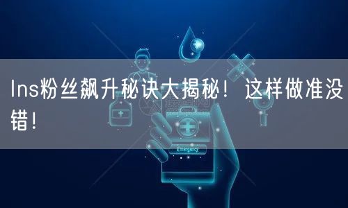 Ins粉丝飙升秘诀大揭秘!这样做准没错!