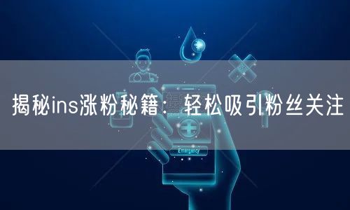 揭秘ins涨粉秘籍：轻松吸引粉丝关注