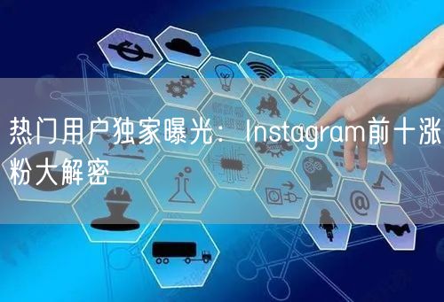 热门用户独家曝光：Instagram前十涨粉大解密