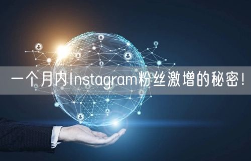 一个月内Instagram粉丝激增的秘密！