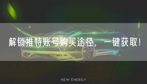 解锁推特账号购买途径,一键获取!