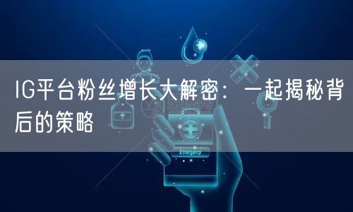 IG平台粉丝增长大解密：一起揭秘背后的策略