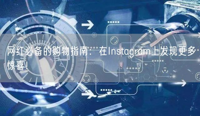 网红必备的购物指南：在Instagram上发现更多惊喜！