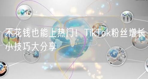 不花钱也能上热门！TikTok粉丝增长小技巧大分享