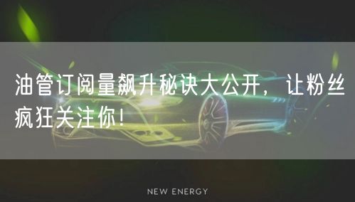 油管订阅量飙升秘诀大公开，让粉丝疯狂关注你！