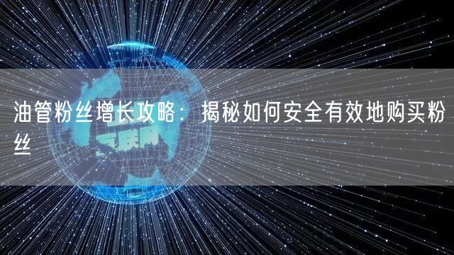 油管粉丝增长攻略:揭秘如何安全有效地购买粉丝