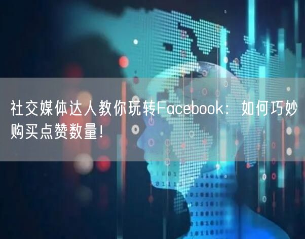 社交媒体达人教你玩转Facebook：如何巧妙购买点赞数量！
