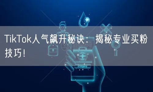 TikTok人气飙升秘诀：揭秘专业买粉技巧！