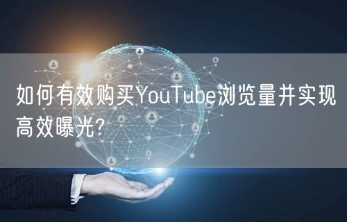 如何有效购买YouTube浏览量并实现高效曝光?