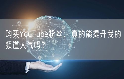 购买YouTube粉丝:真的能提升我的频道人气吗?