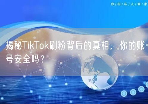 揭秘TikTok刷粉背后的真相，你的账号安全吗？