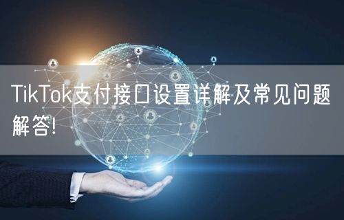 TikTok支付接口设置详解及常见问题解答!