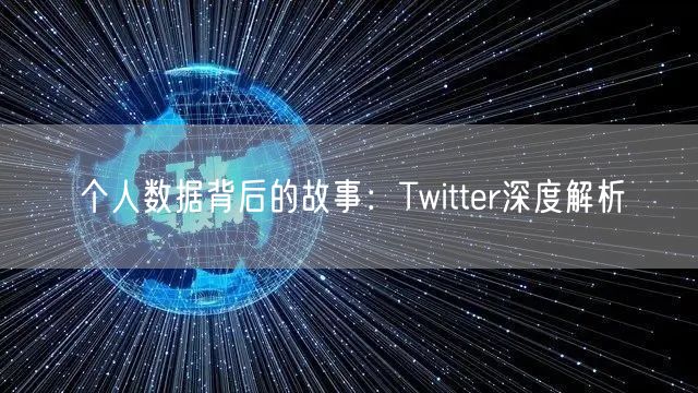 个人数据背后的故事：Twitter深度解析